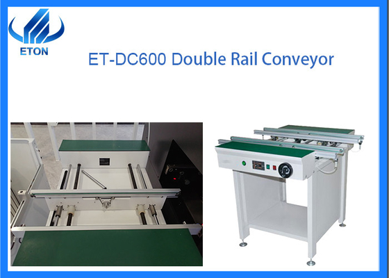 ET-600 PCB 컨베이어 기계는 조립체 기계 조정할 수 있는 0.5에 성공합니다 - 9 M/Min