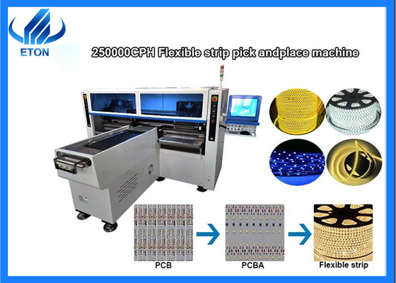 SMT 픽 앤 플레이스 머신 250000CPH 고속 스트립 라이트 PCB 장착 머신