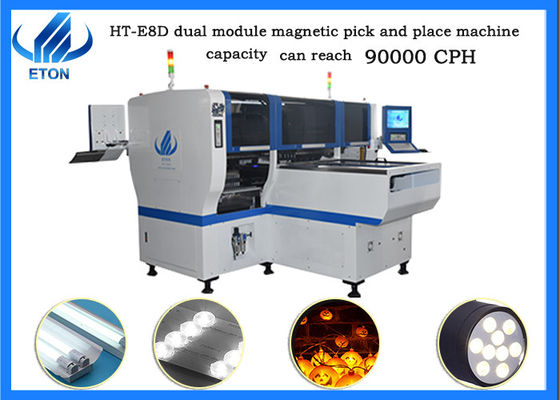 90000 CPH 픽 앤드 플레이스 기계 24 노즐 48 공급 장치 비 중지 소재