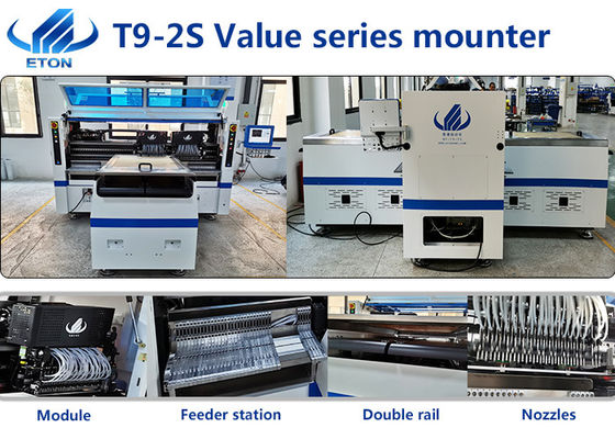 자동 136 머리들 500000 CPH는 탄력적 스트립 라이트 스엠티 픽 앤드 플레이스 기계를 이끌었습니다