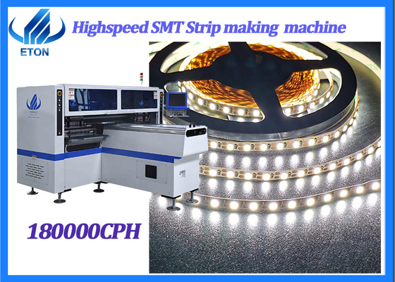 34PCS 헤드 68PCS 피더 SMT 장착 기계 180000 CPH 380V AC 50Hz LED 튜브 조명