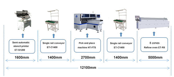 소프트웨어 저작권과 LED 튜브 빛 180000CPH를 위한 SMT 장착기계