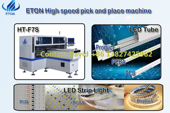34개의 머리와 180K CPH SMT 머신을 가진 LED 튜브 조립 기계