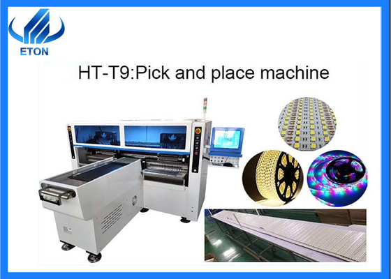 HT-T9 LED 스트립 SMT 장착 기계 68 피더 &amp; 헤드 500mm/S 속도