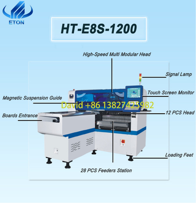 HT-E8S-1200 LED 장착 기계 SMT 라인 최대 PCB 크기 1200 * 350mm