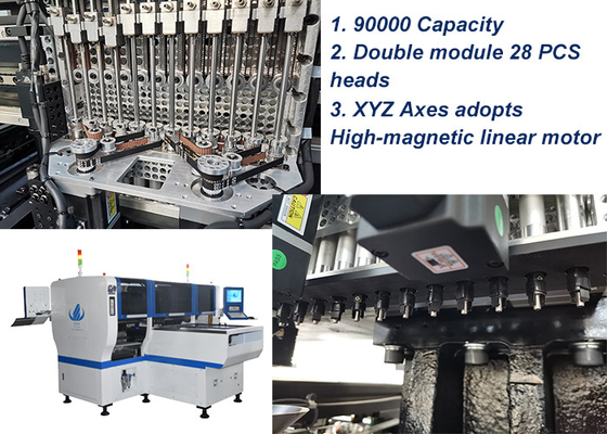 이중 머리 SMT 선택 및 위치 기계 LED 조명 / 전기 제품