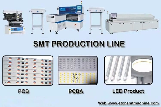 HT-E8S-1200 SMT 장착 기계: 0.5-5mm PCB, 45000CPH, 비전 + 마크 수정