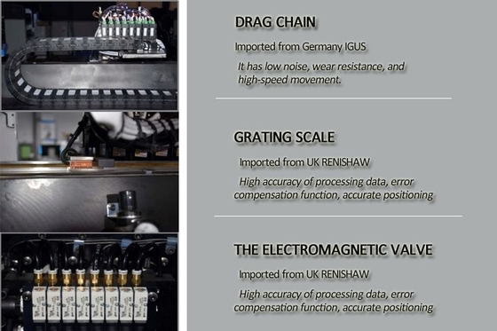 HT-E8S-1200 SMT 장착 기계: 0.5-5mm PCB, 45000CPH, 비전 + 마크 수정