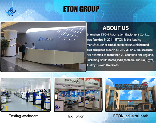 ETON HT-E8D LED 제조 SMT 마운터 48 피더