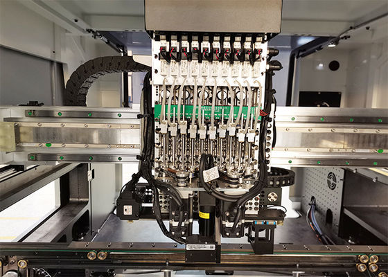 AC 380V 40000CPH 10 머리들 32 공급 장치는 LED 전구 PCB SMT 픽 앤드 플레이스 기계를 배치합니다