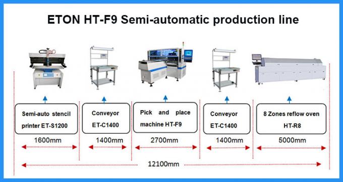 1.2m PCB 땜납 페이스트 프린터 기계 220V 단일 상 50 / 60 HZ 0